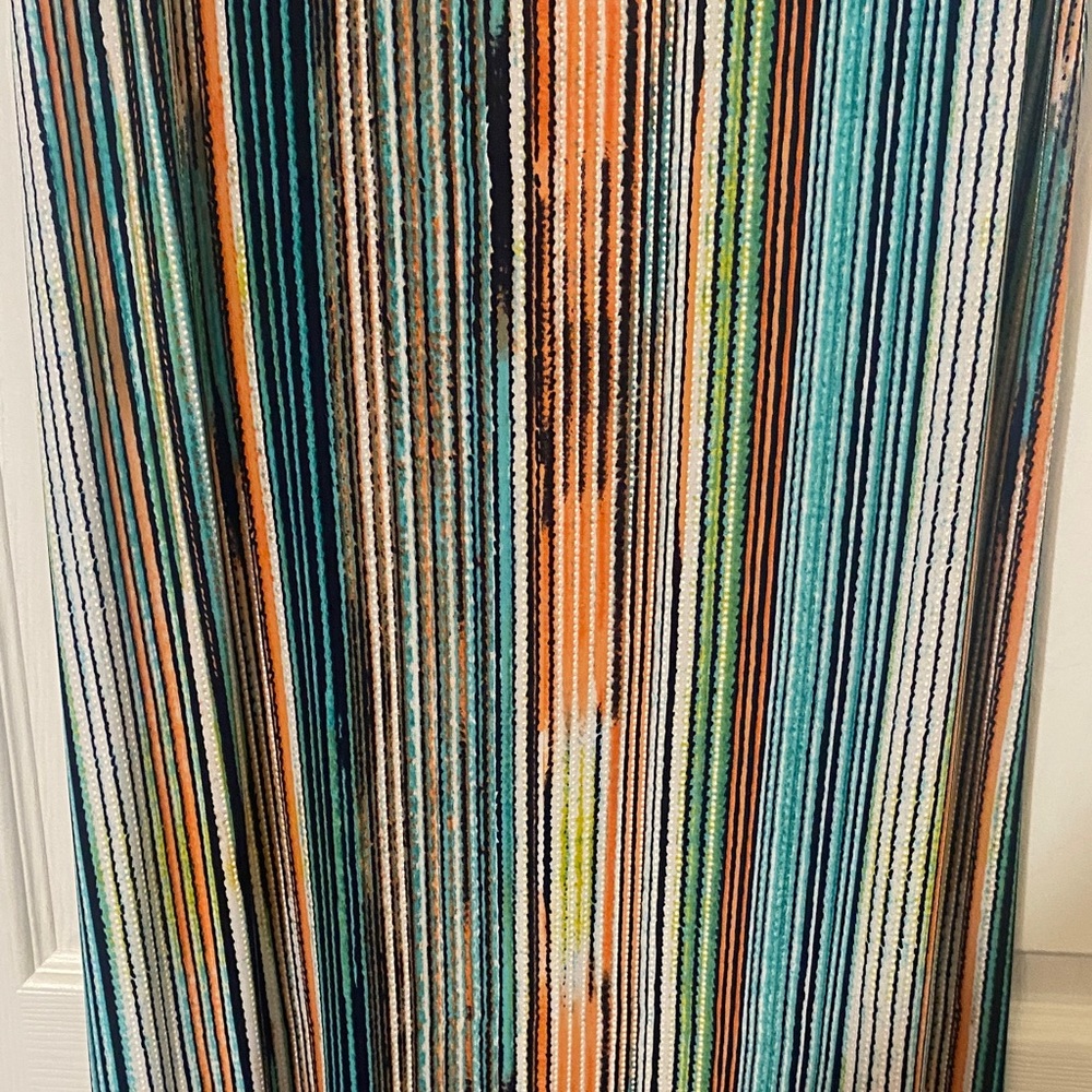 SJS women’s XL multicolored boho Striped Sleeveless Maxi Dress Anthropologie - Picture 10 of 12